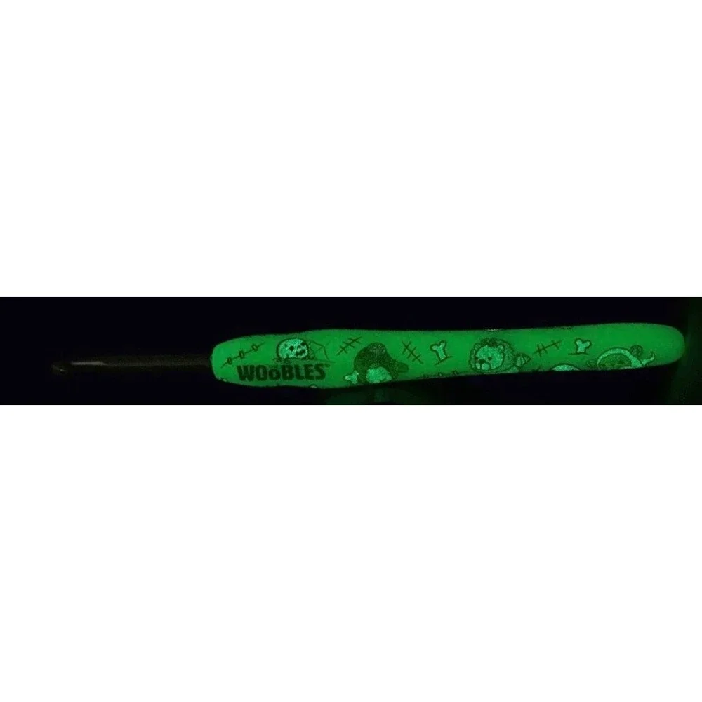The Woobles Custom Crochet Hook 4mm Creature Feature Glow In Dark 2026
